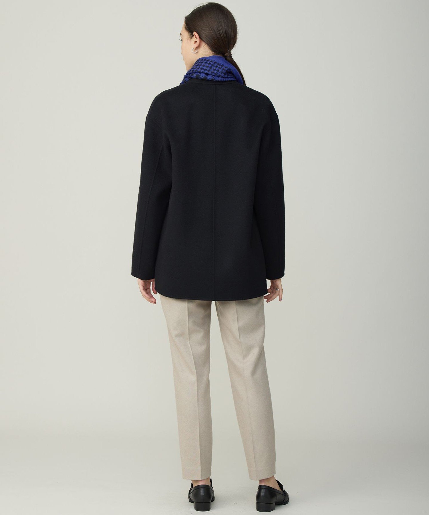 ICB｜WoolRever ノーカラーショートコート | Rakuten Fashion(楽天