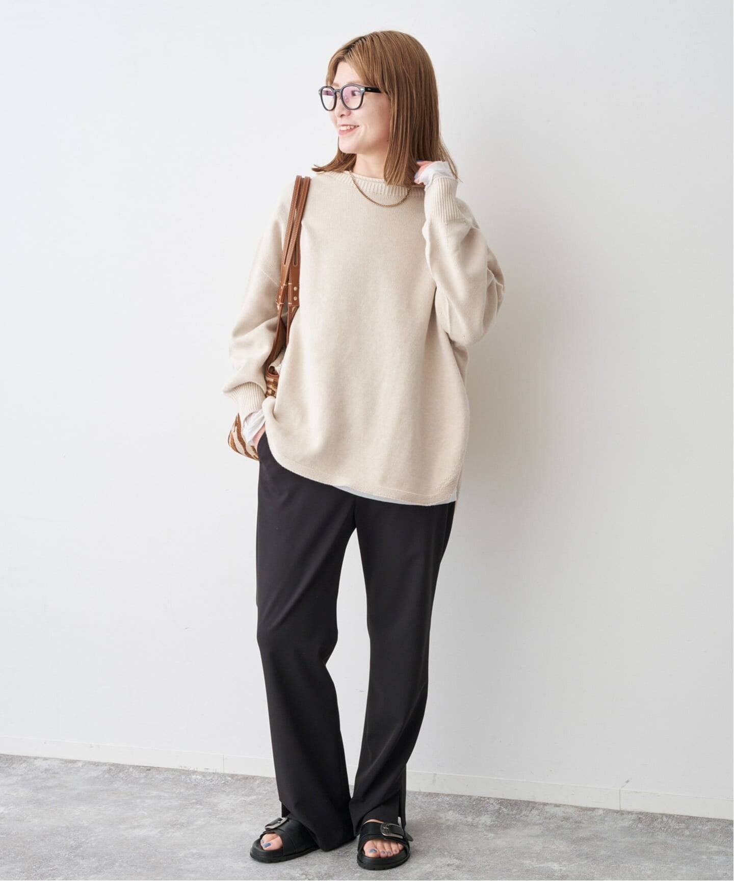 Spick & Span｜バルキーヤーンルーズボートネックニット | Rakuten