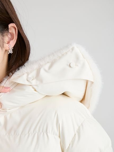 CELFORD｜【撥水加工】ファー襟付きキルティングショートコート