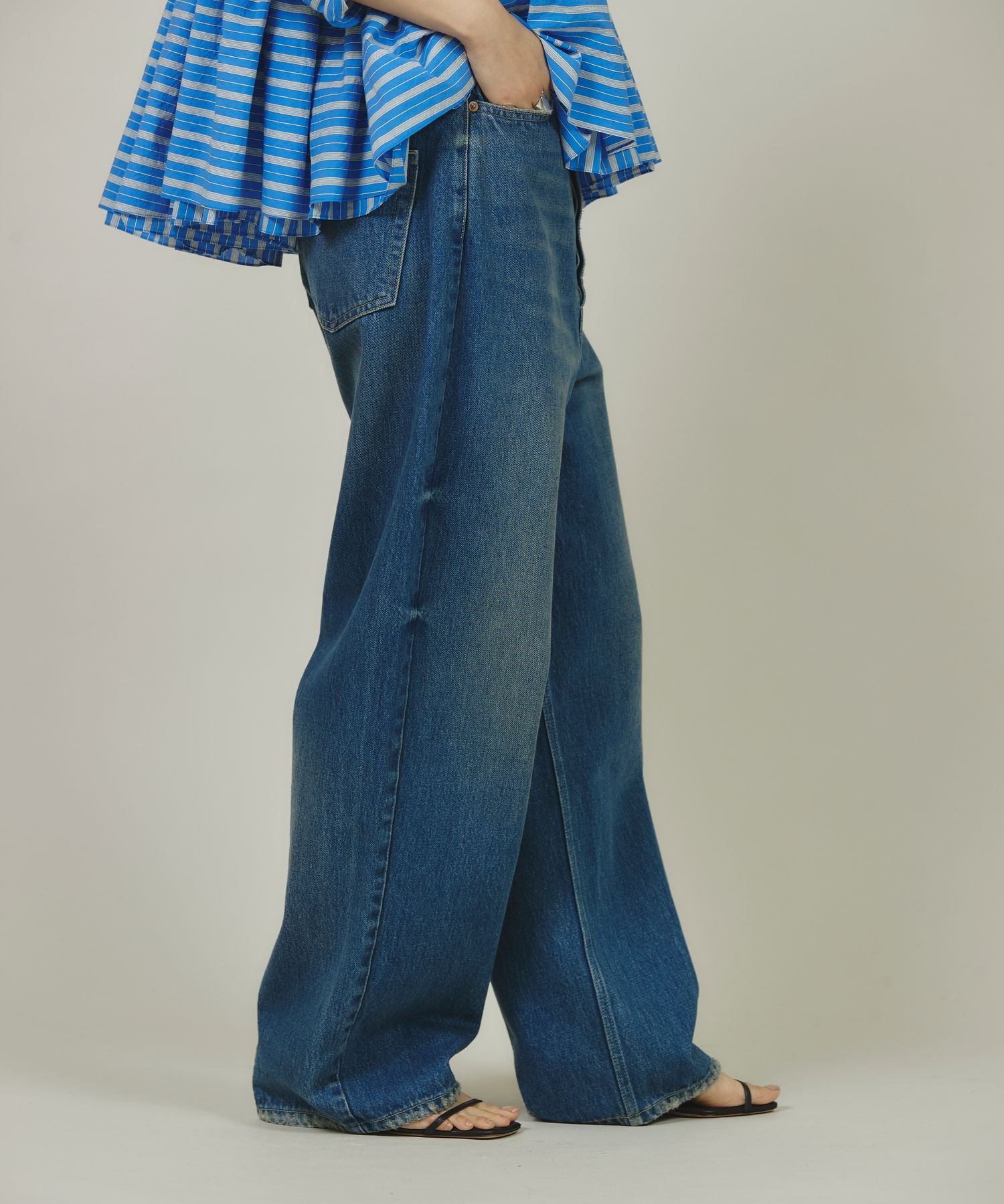 ＜&RC＞ワイドルーズデニムパンツ Curensology｜<&RC>ワイドルーズデニムパンツ | Rakuten Fashion(楽天