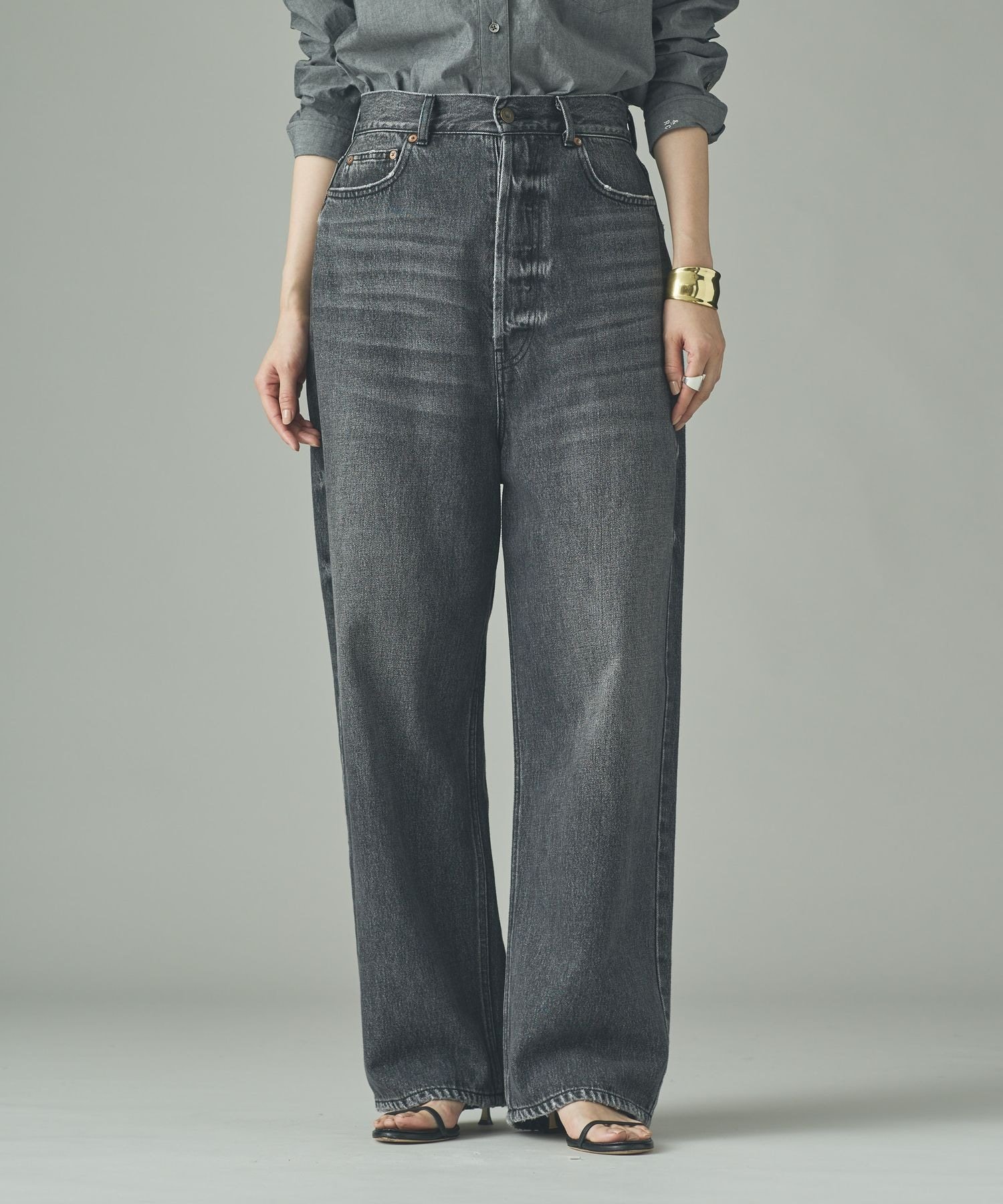 curensology &RC ワイドルーズデニムパンツ 40 インディゴ Curensology(カレンソロジー)｜〈&RC〉ワイドルーズデニムパンツ