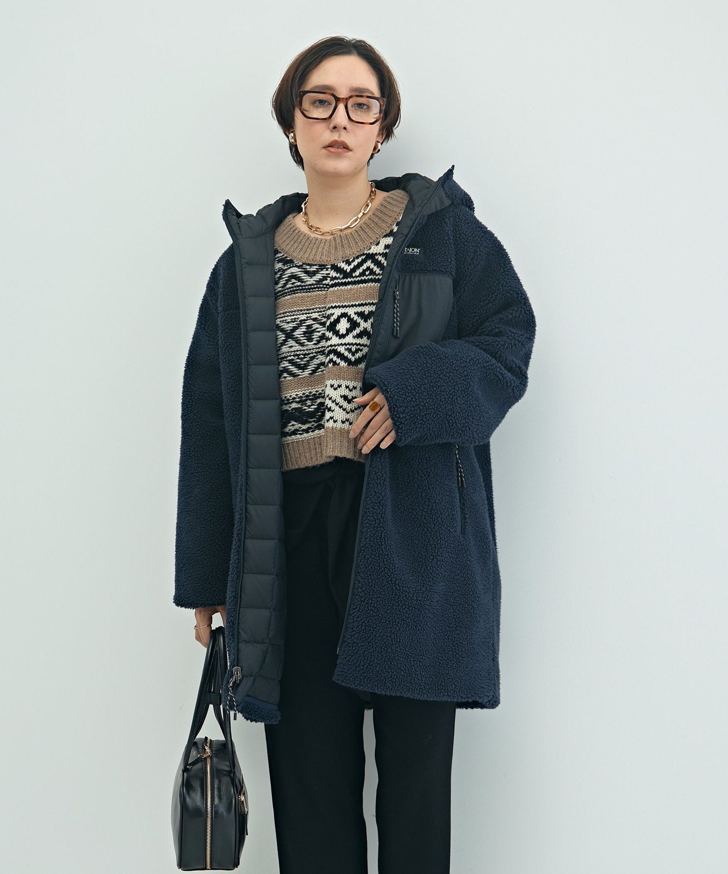 NOLLEY'S｜◇【WEB限定】【TAION/タイオン】別注ボア×ダウンフード