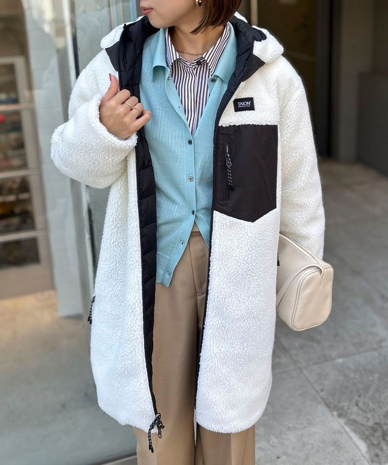 NOLLEY'S｜◇【WEB限定】【TAION/タイオン】別注ボア×ダウンフード