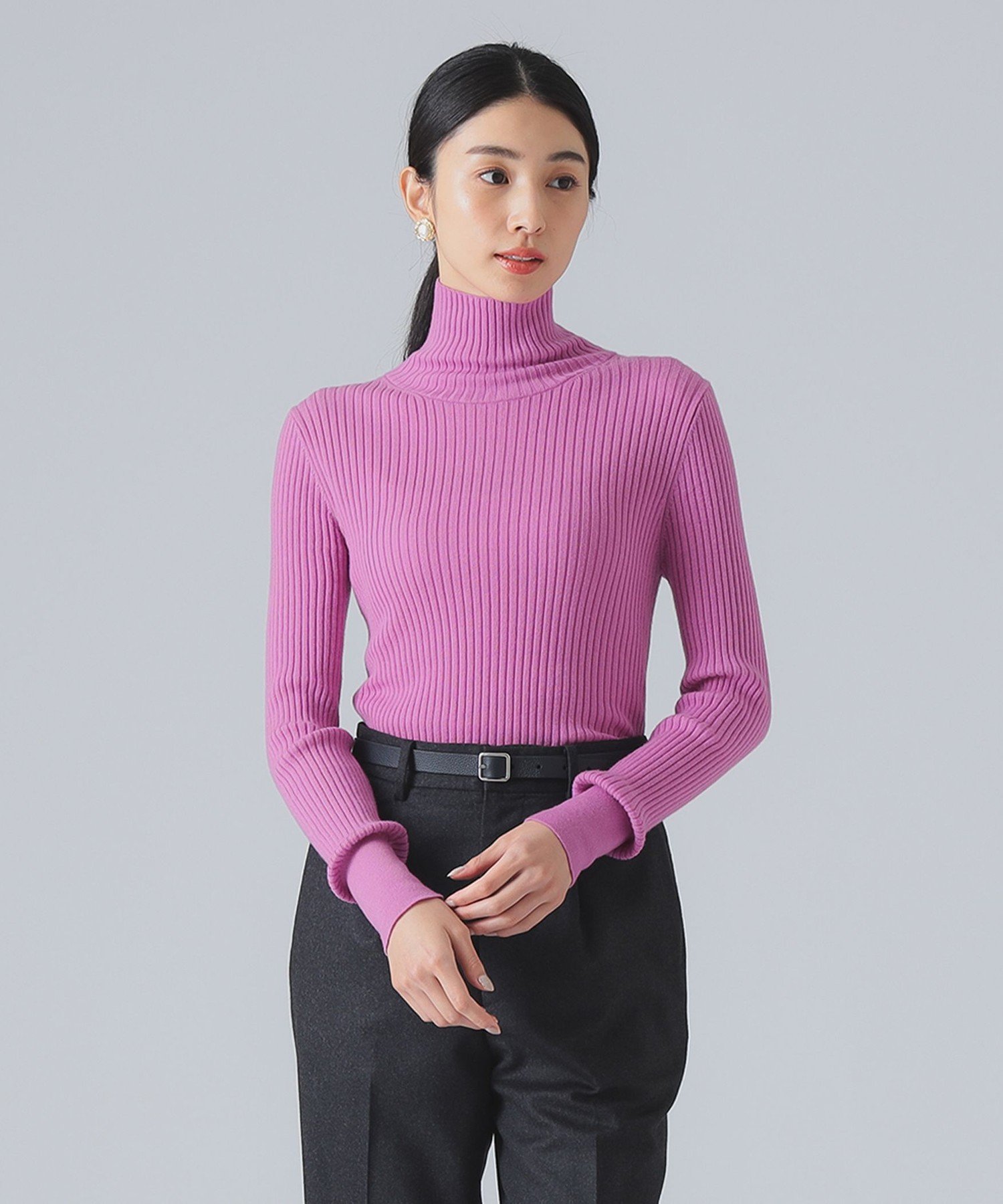 Demi-Luxe BEAMS｜カシミヤ混 タートルネック ニット | Rakuten