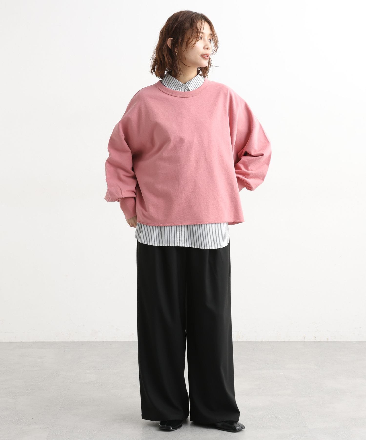 studio CLIP｜【新色追加】シングルガーゼ襟フリルブラウス | Rakuten