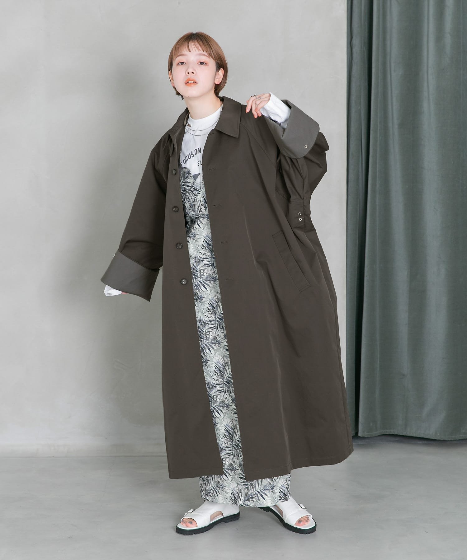 KBF｜ステンカラーBIGBIGコート | Rakuten Fashion(楽天ファッション