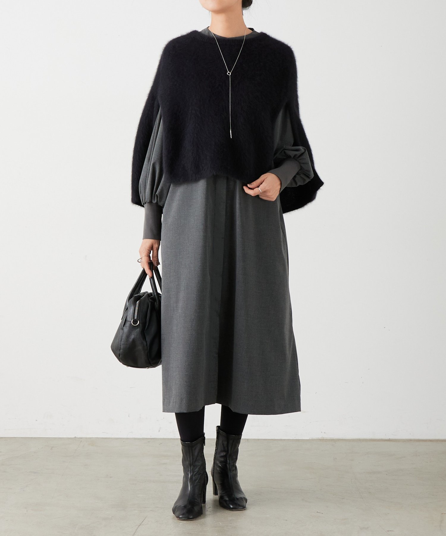 BEARDSLEY｜ファーニットポンチョ | Rakuten Fashion(楽天ファッション