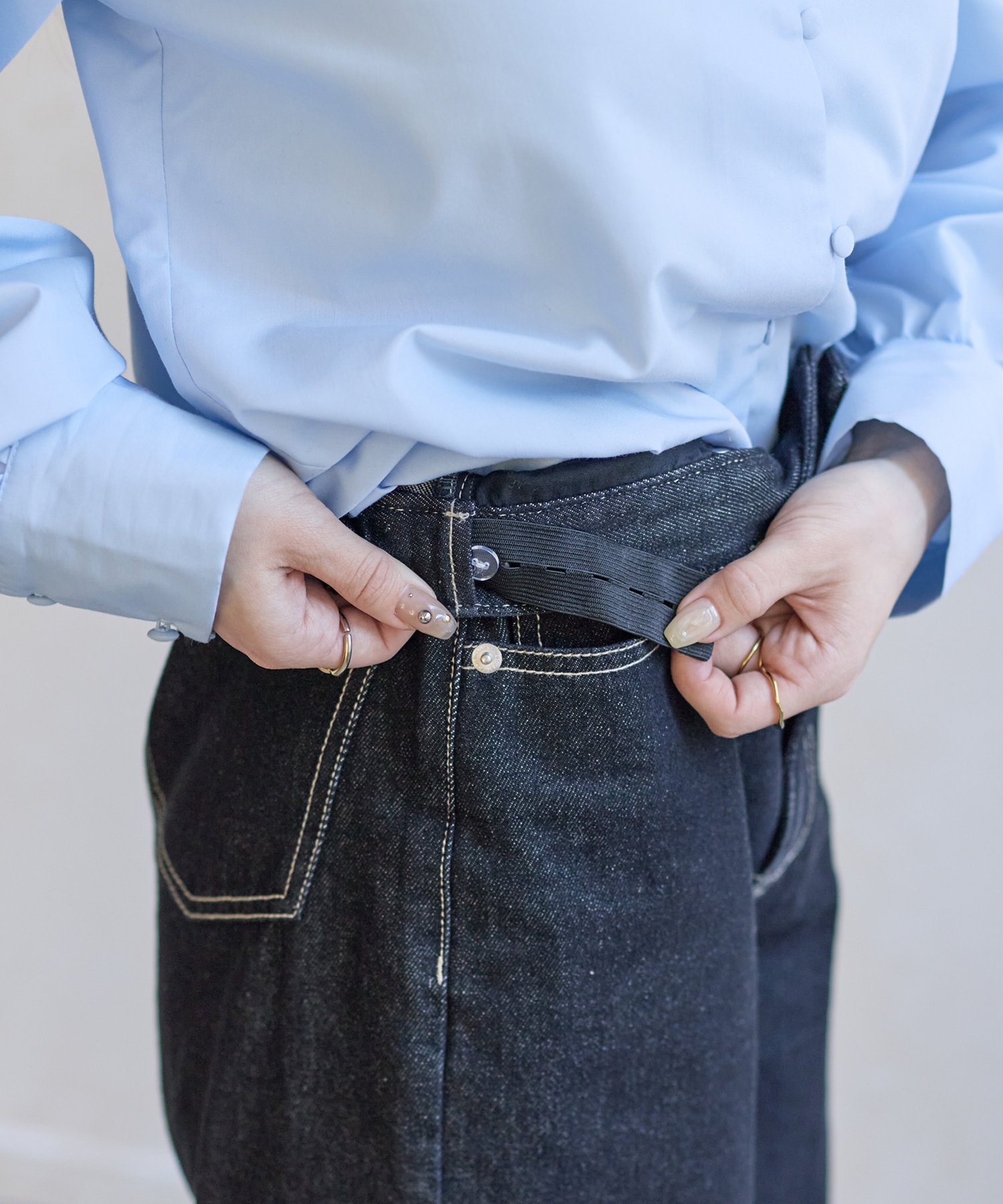 Thevon.｜【Yuna企画】ハイウエストストレートデニムパンツ | Rakuten