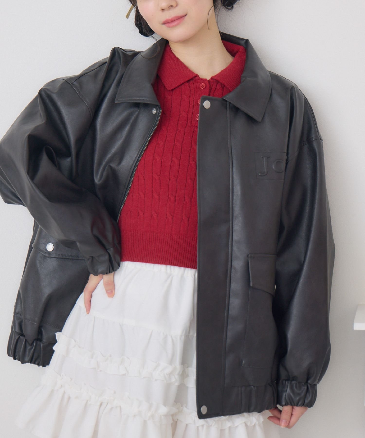 RETRO GIRL｜立体ロゴFレザーBZ | Rakuten Fashion(楽天ファッション