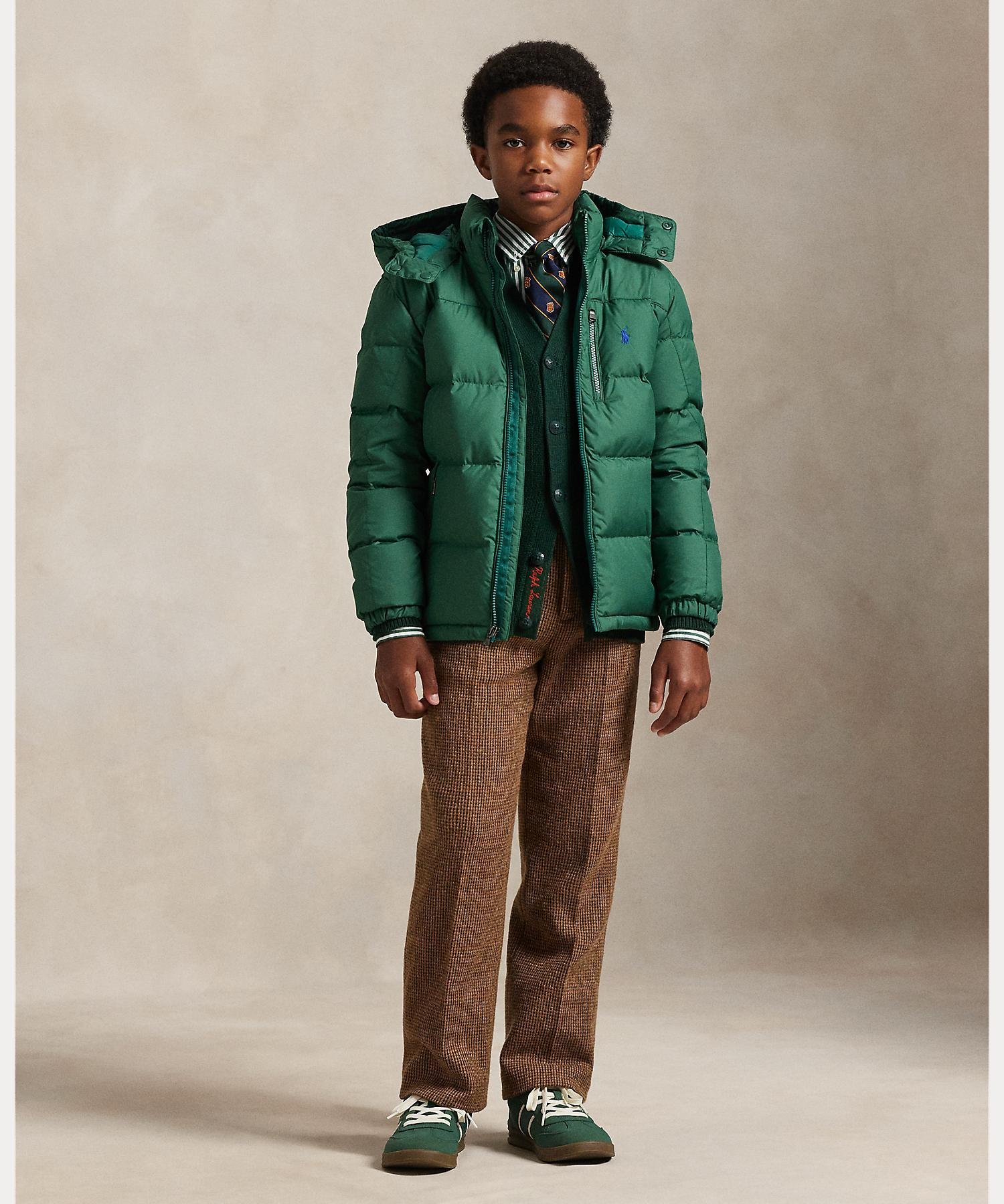 RALPH LAUREN｜(ボーイズ 8才~20才)リップストップ ダウン フーデッド