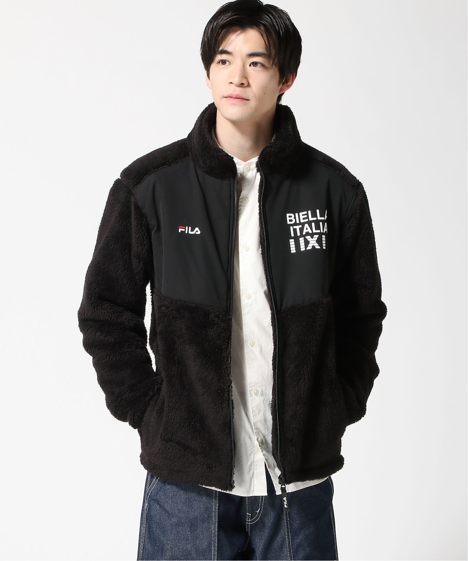 ニッキー｜FILA/(M)シャギー切替トラックジャケット | Rakuten Fashion
