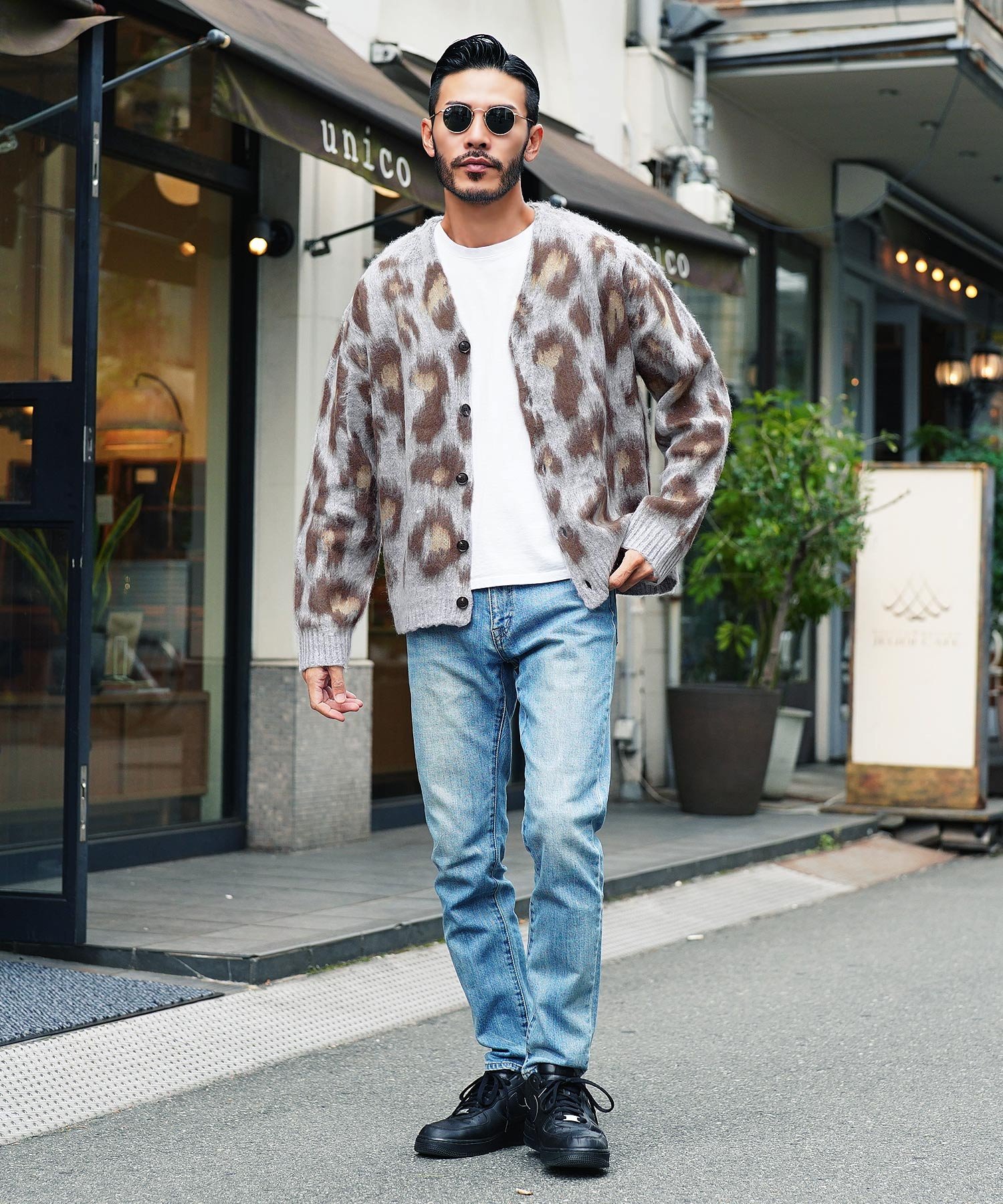 JIGGYS SHOP｜モヘア調 Wジャガード カーディガン | Rakuten Fashion