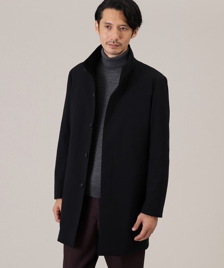 TAKEO KIKUCHI｜【ダウンライナー付】メランジ スタンドカラー コート