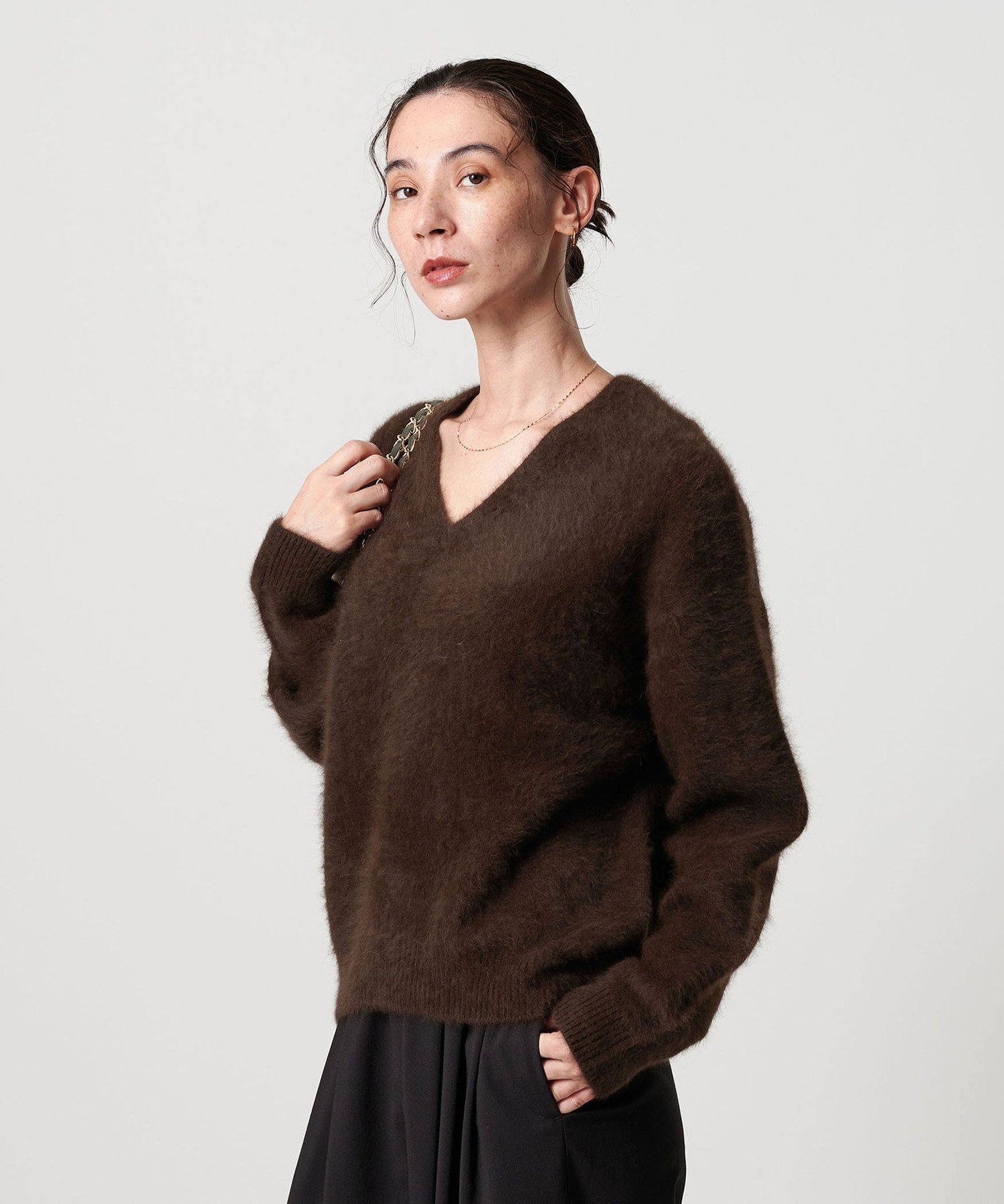 BEAUTY&YOUTH UNITED ARROWS｜フォックスカシミヤブレンド Vネック