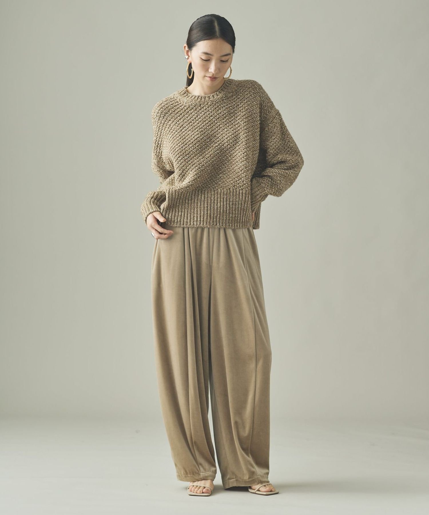 Curensology｜カノコアミMIXニットプルオーバー | Rakuten Fashion