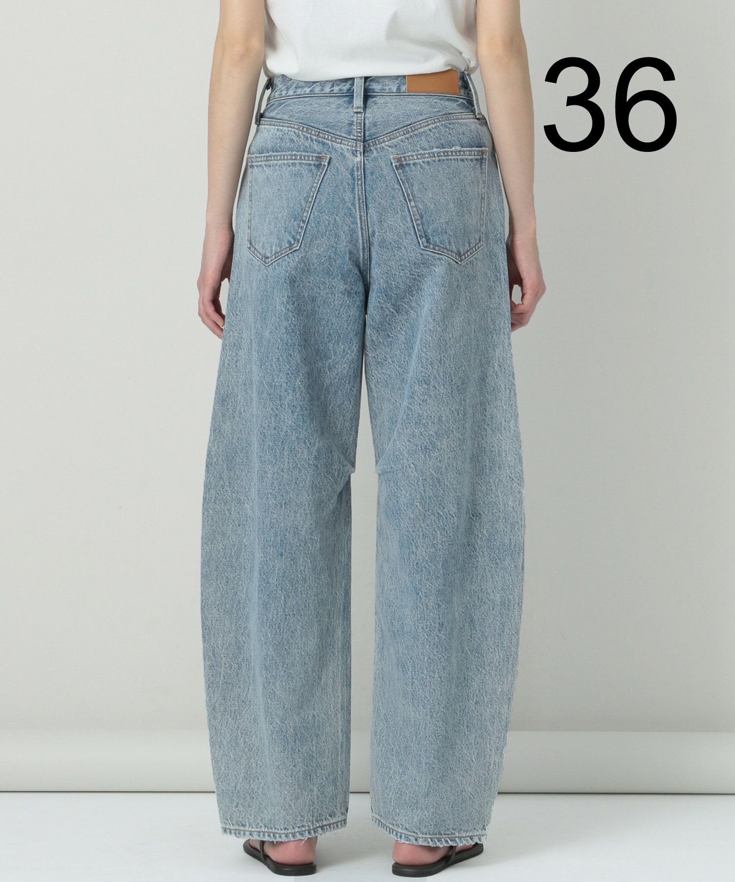 Curensology ＜&RC＞カーヴィーデニムパンツ ブルー　38 Curensology(カレンソロジー)｜〈&RC〉カーヴィーデニムパンツ/ブルー