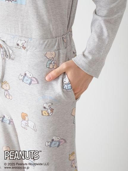 gelato pique｜【PEANUTS】【HOMME】オリジナルアート 総柄ロング