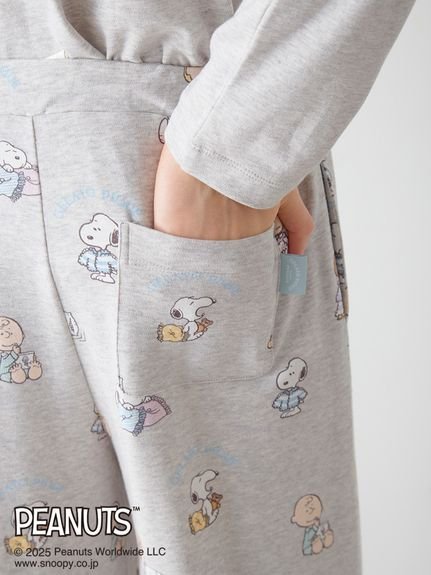 gelato pique｜【PEANUTS】【HOMME】オリジナルアート 総柄ロング