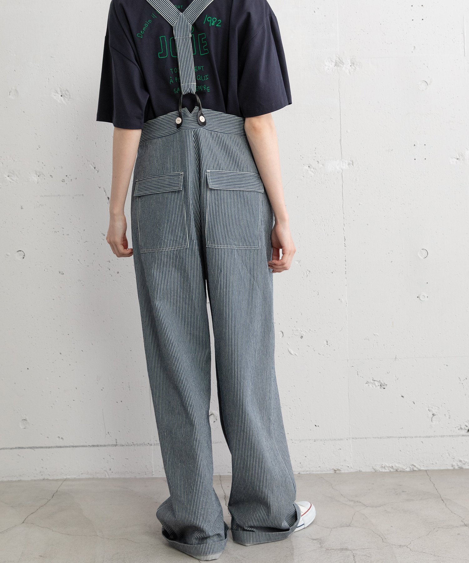 POU DOU DOU｜サスペンダー付きストレートパンツ | Rakuten Fashion