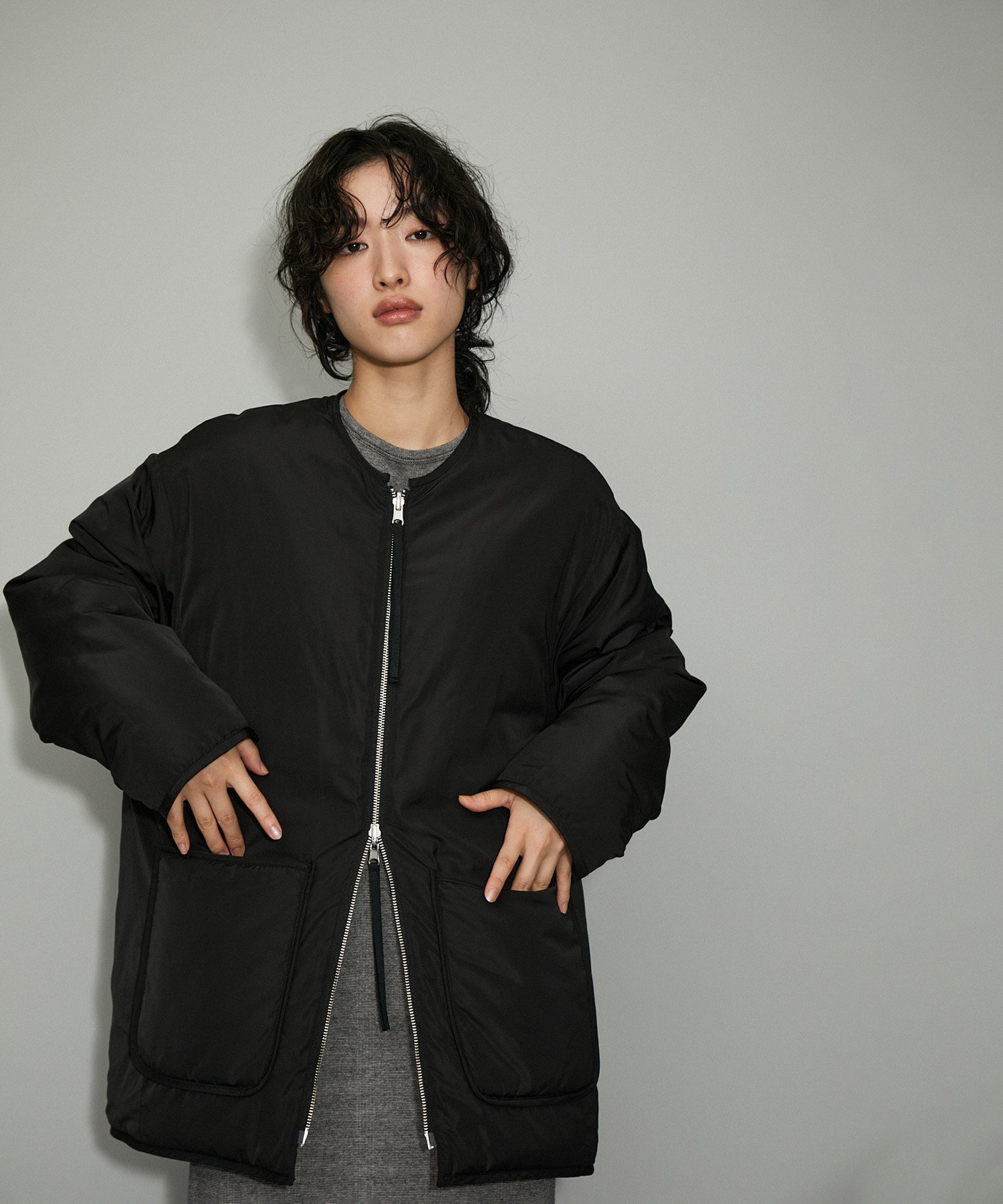 ADAM ET ROPE'｜【WEB限定】リバーシブルツイードブルゾン | Rakuten