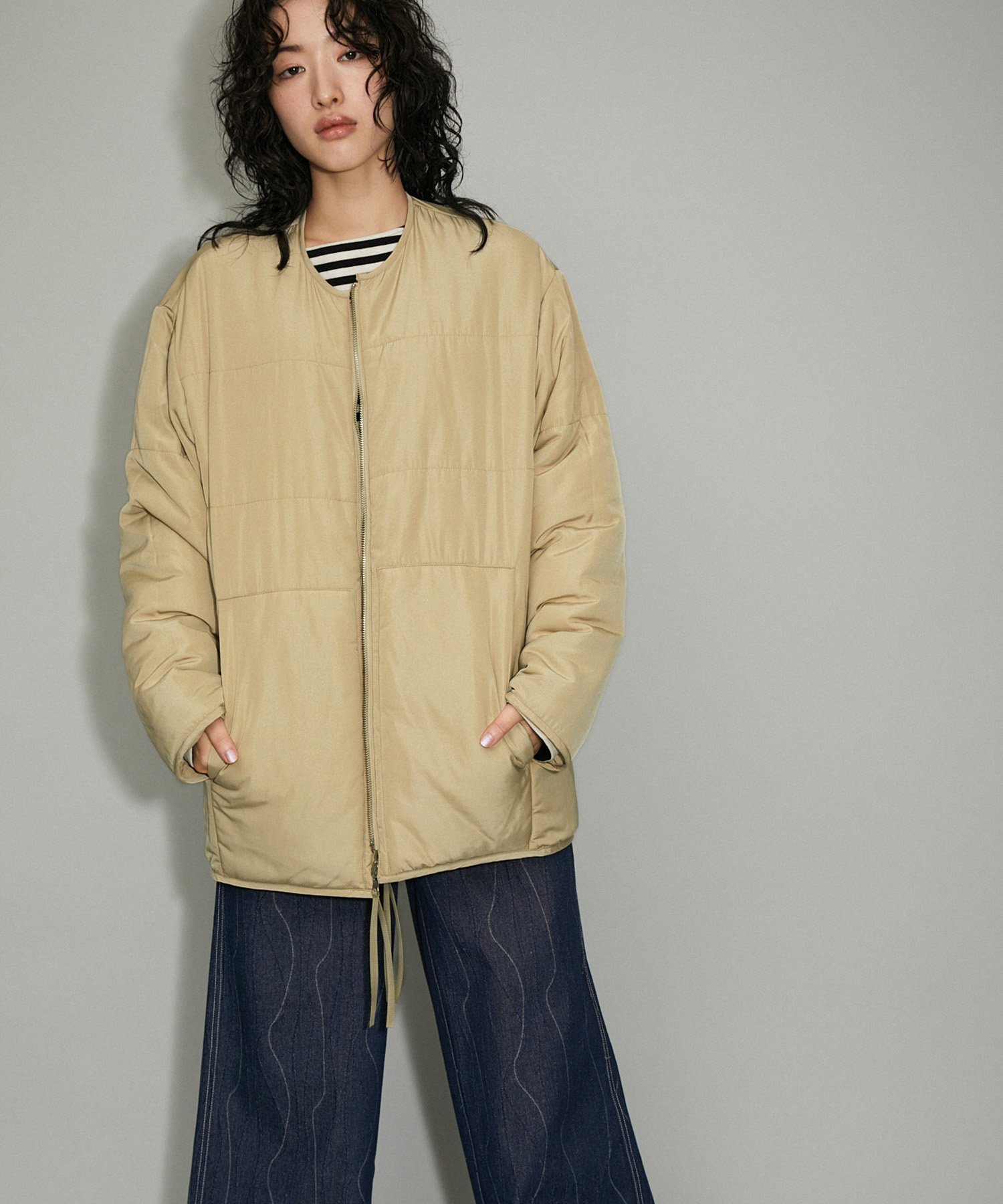 ADAM ET ROPE'｜【WEB限定】リバーシブルツイードブルゾン | Rakuten