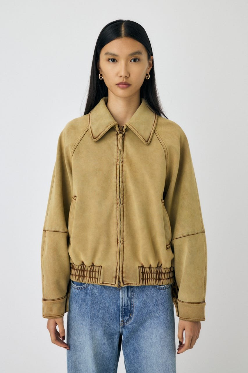 moussy｜F/SUEDE GATHER ブルゾン | Rakuten Fashion(楽天ファッション