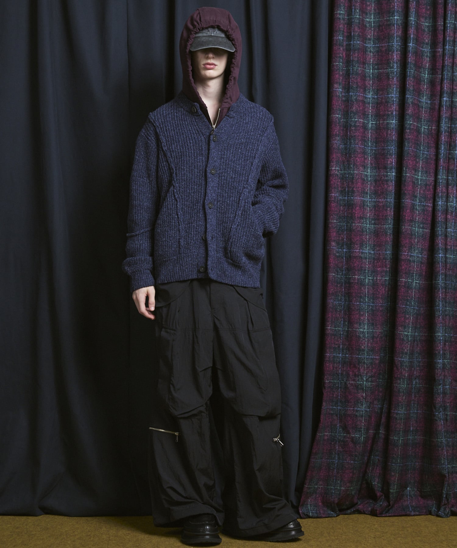 MAISON SPECIAL｜3 colors Wool Nylon Prime-Over Crew Neck Knit