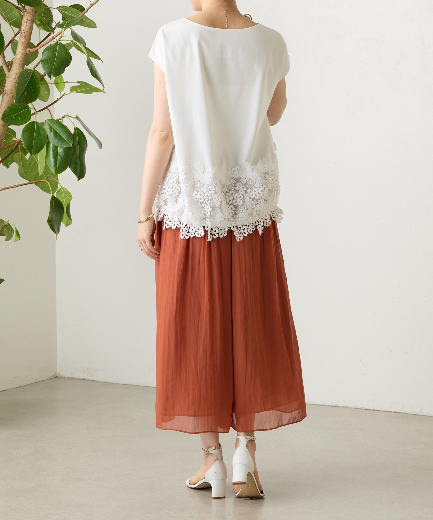 BEARDSLEY｜NEWシワシフォンギャザーパンツ | Rakuten Fashion(楽天