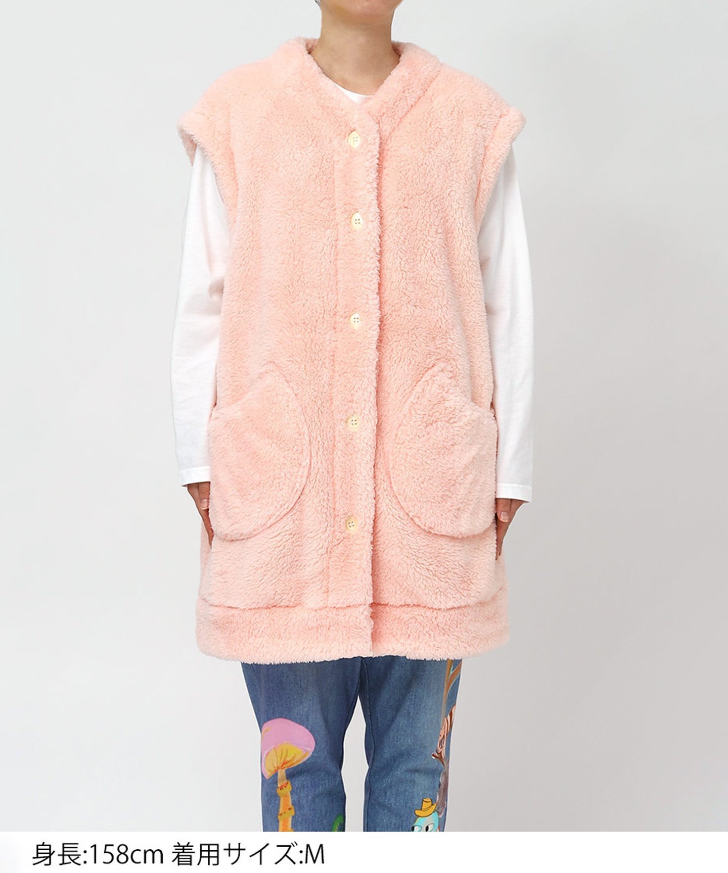 tsumori chisato SLEEP｜ツモリチサト スリープ ベスト フリ-ス素材