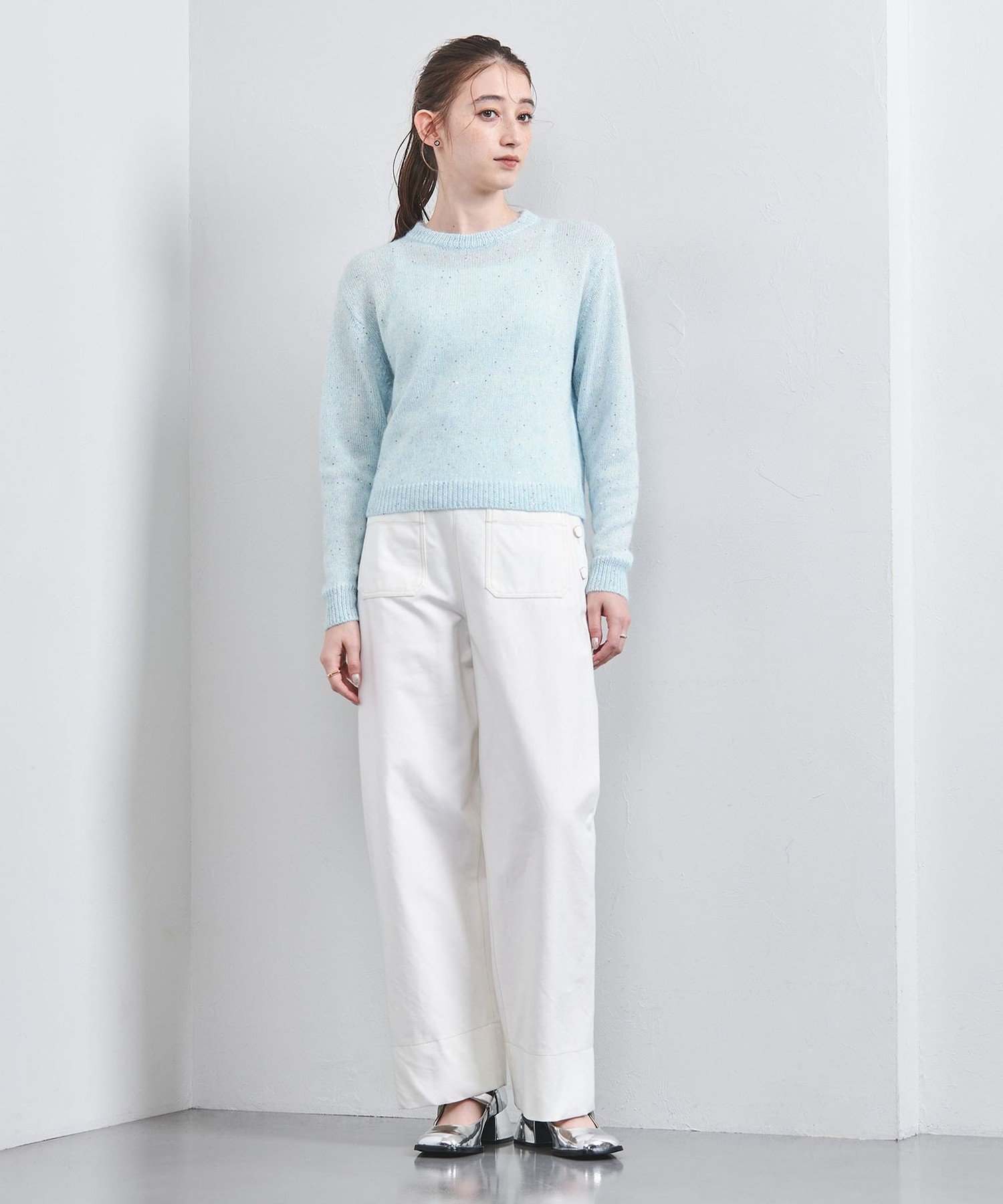 UNITED ARROWS LTD. OUTLET｜カラースパンコール クルーネック ニット