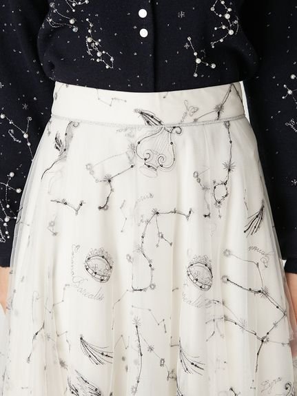 FRAY I.D｜エトワールエンブロイダリーチュールスカート | Rakuten