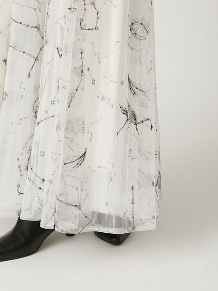 FRAY I.D｜エトワールエンブロイダリーチュールスカート | Rakuten