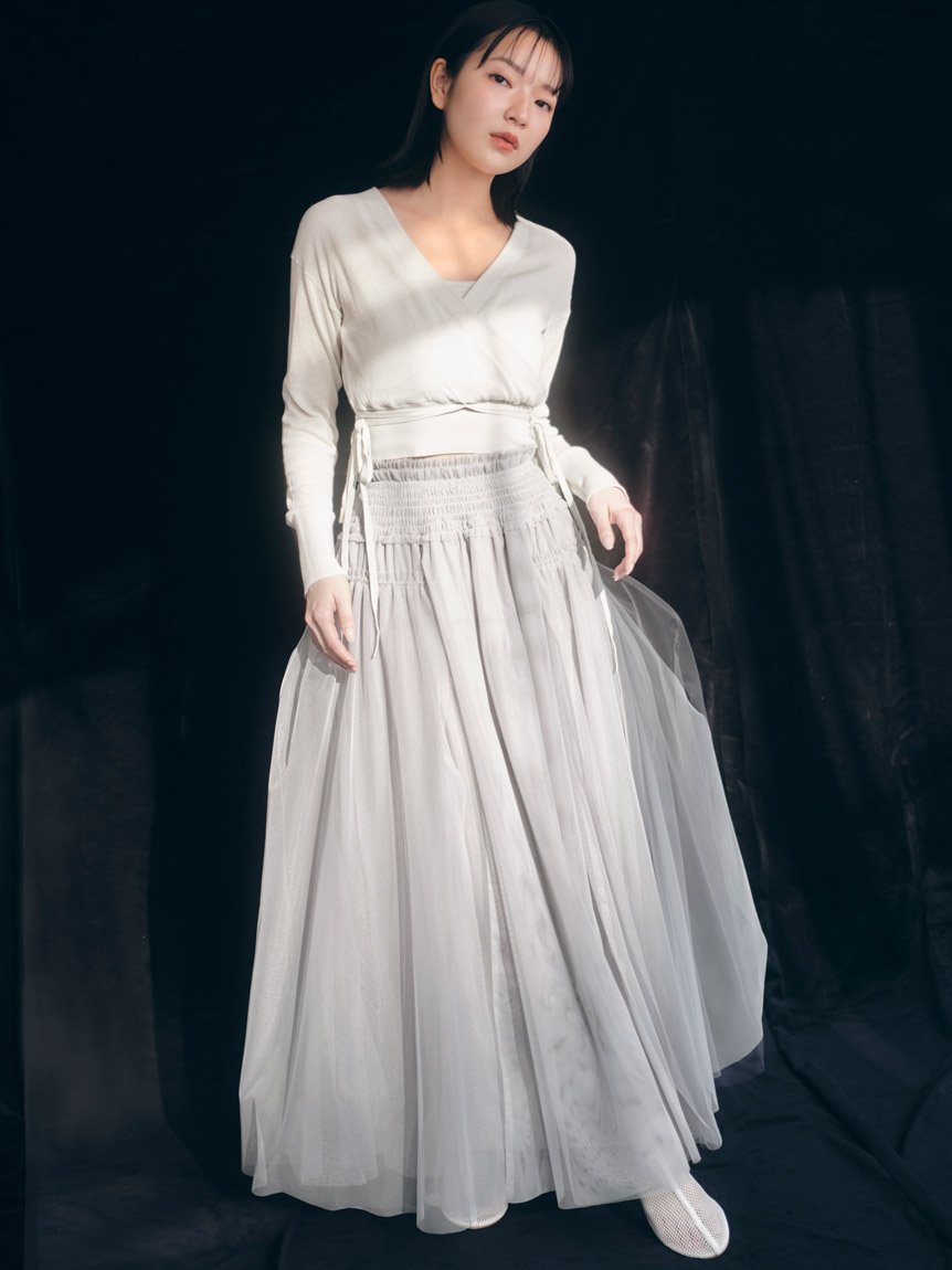SNIDEL｜【Chacott】Sustainableチュールスカート | Rakuten Fashion