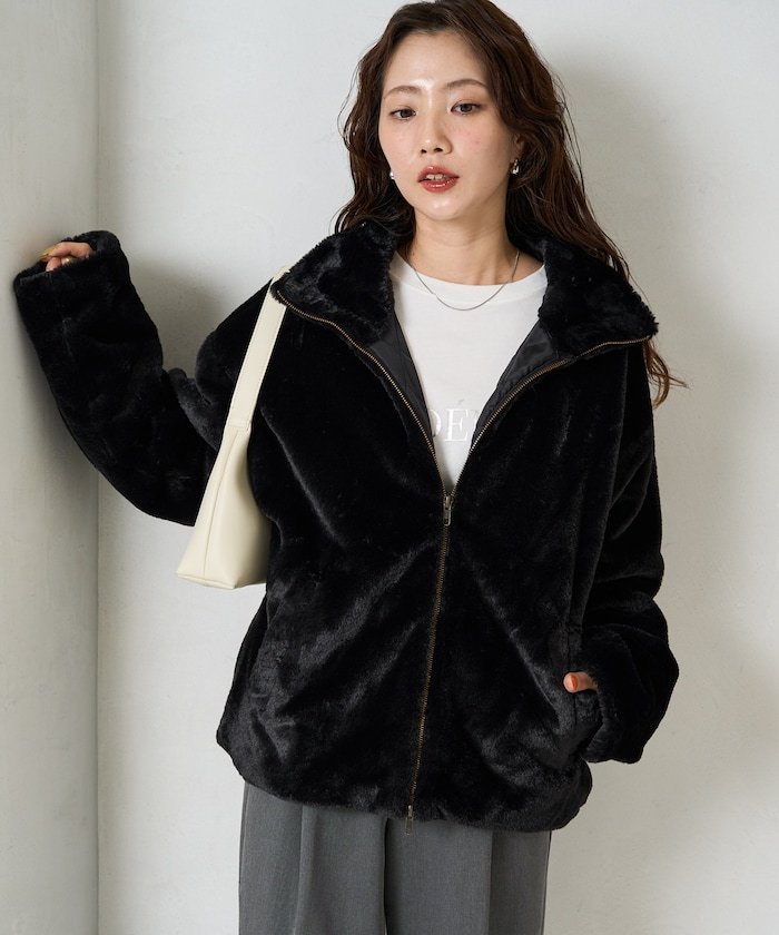 FREAK'S STORE｜ボリューム ファー ショート コート【限定展開】【限定