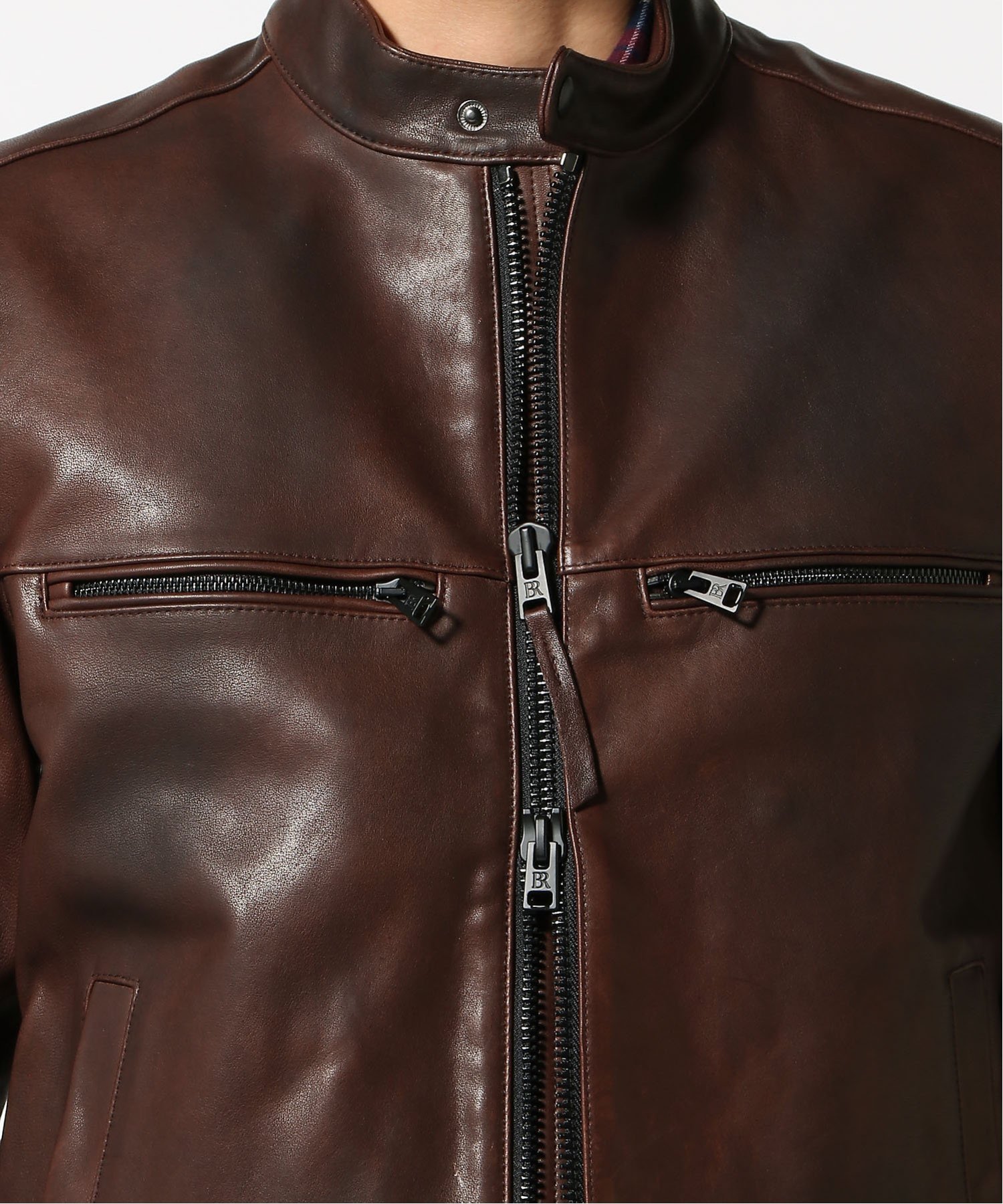 BANANA REPUBLIC｜(M)レザー バイカージャケット | Rakuten Fashion