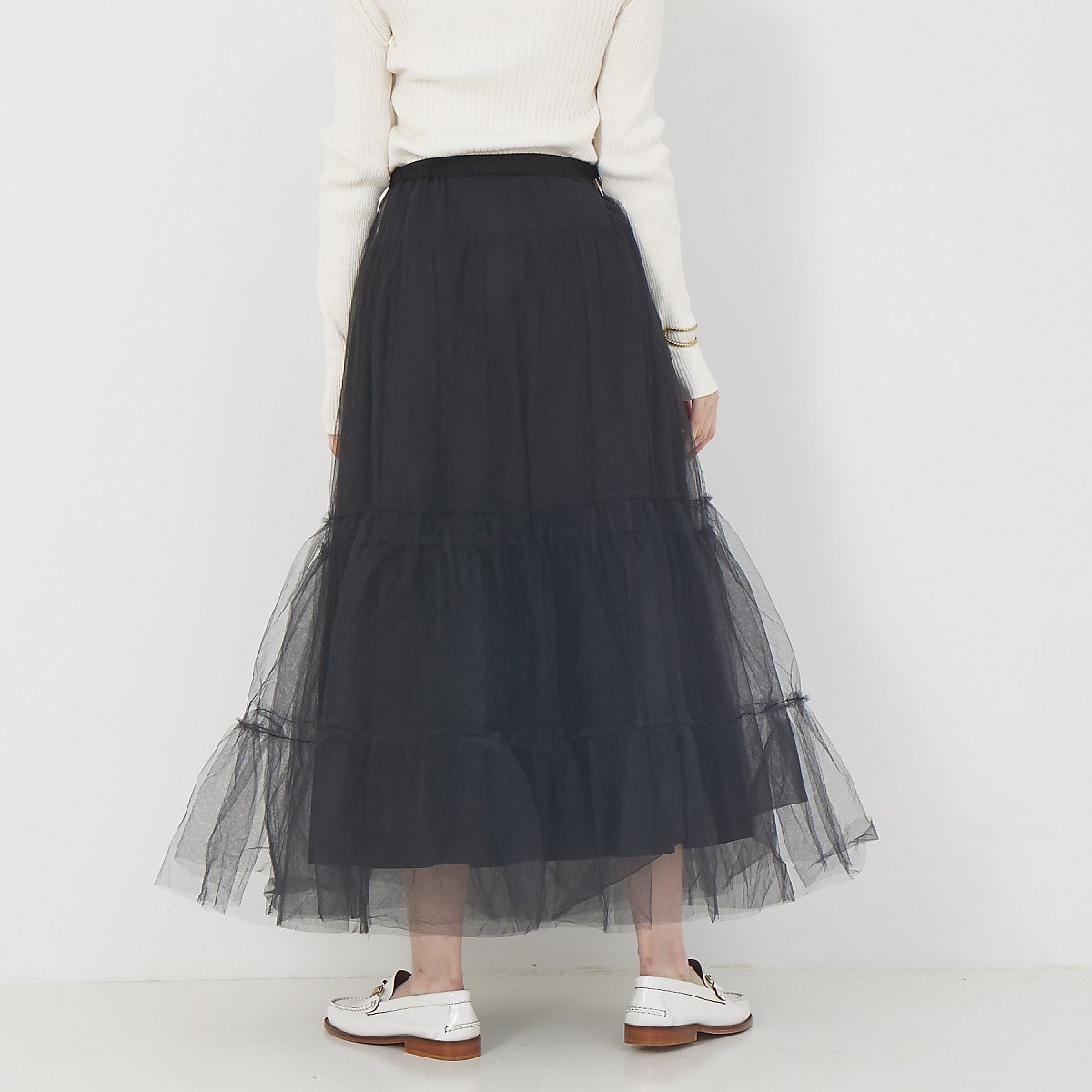 Rouge vif la cle｜4WAYチュールコンビスカート | Rakuten Fashion