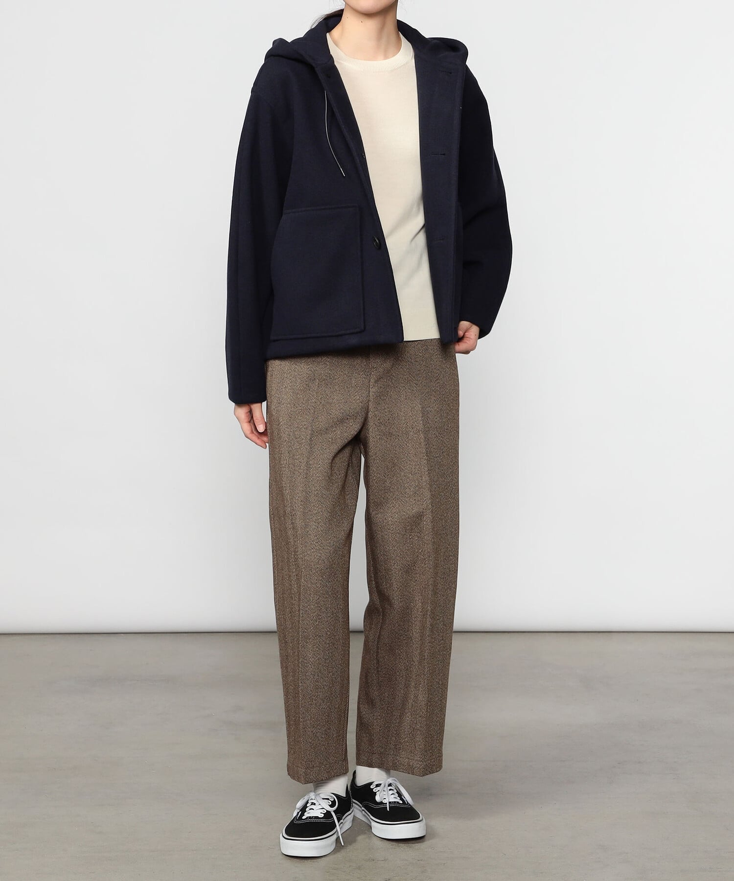 Bshop｜ORCIVAL | ブリティッシュツイード フードブルゾン WOMEN