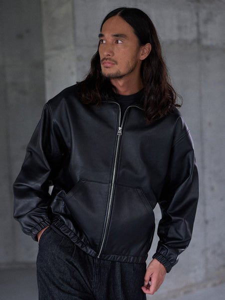 Levi's｜PREMIUM BLACK FULLZIP SPORTS LEATHER JACKET | Rakuten