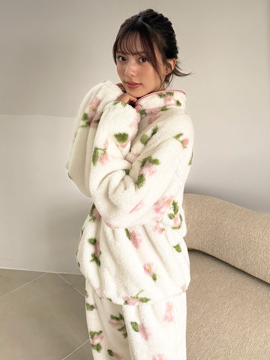 SNIDEL HOME｜ボアフリースハーフジップトップス | Rakuten Fashion