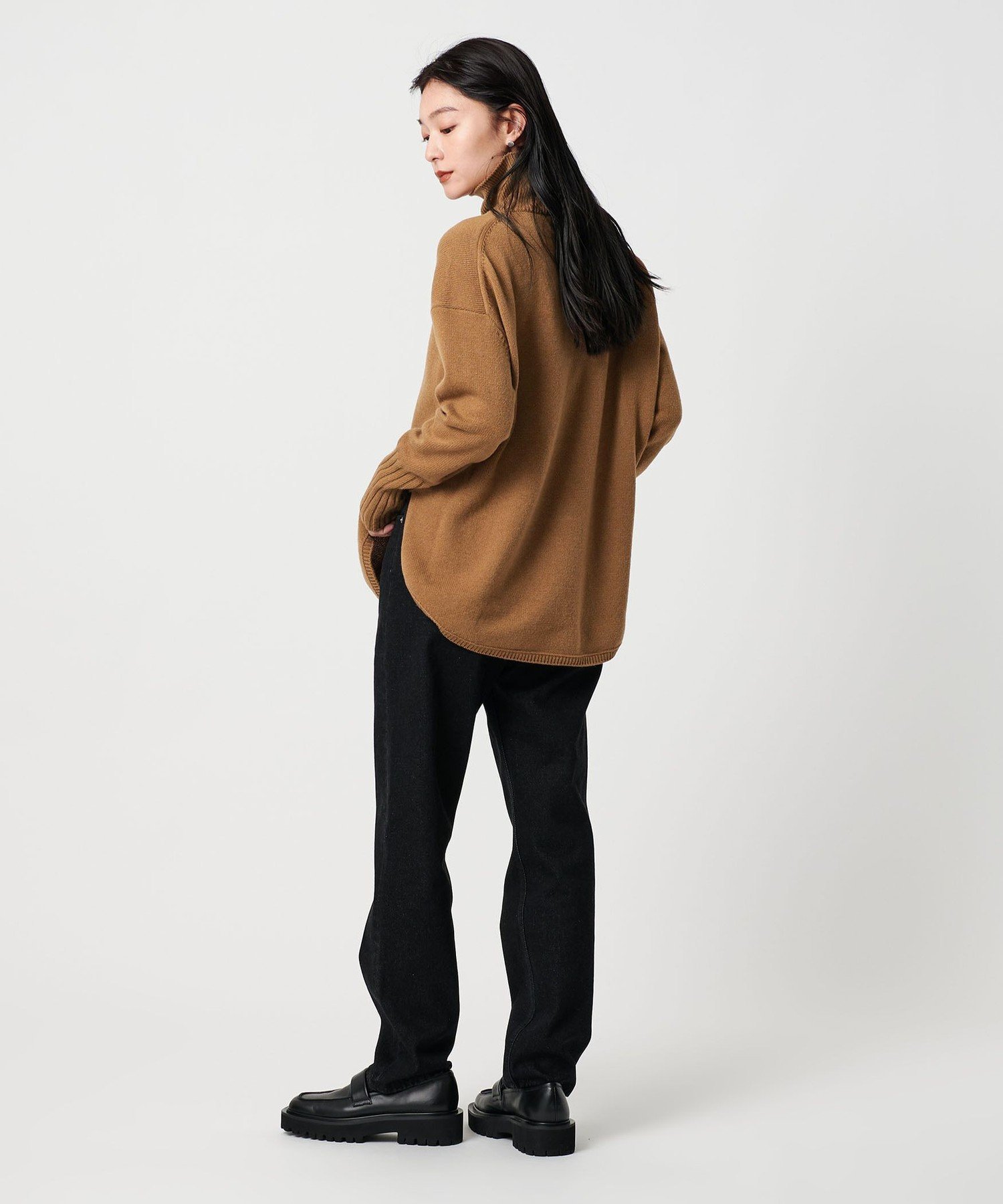 新品MARW UNITED ARROWSルーズ タートルネック ニット　モカ UNITED ARROWS｜<MARW UNITED ARROWS>ルーズ タートルネック ニット