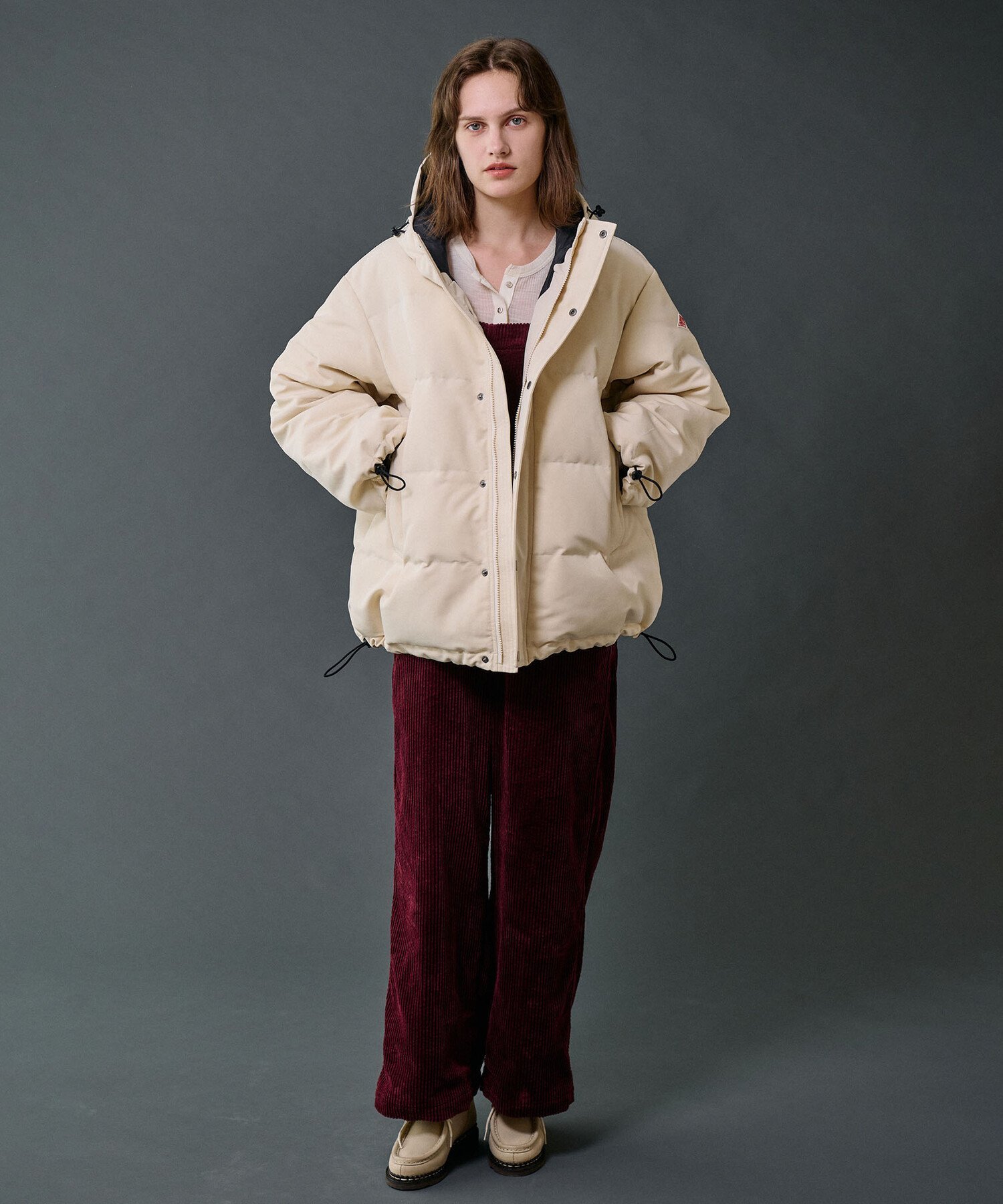 Bshop｜DANTON | ポリエステルタッサー ダウンフードジャケット WOMEN