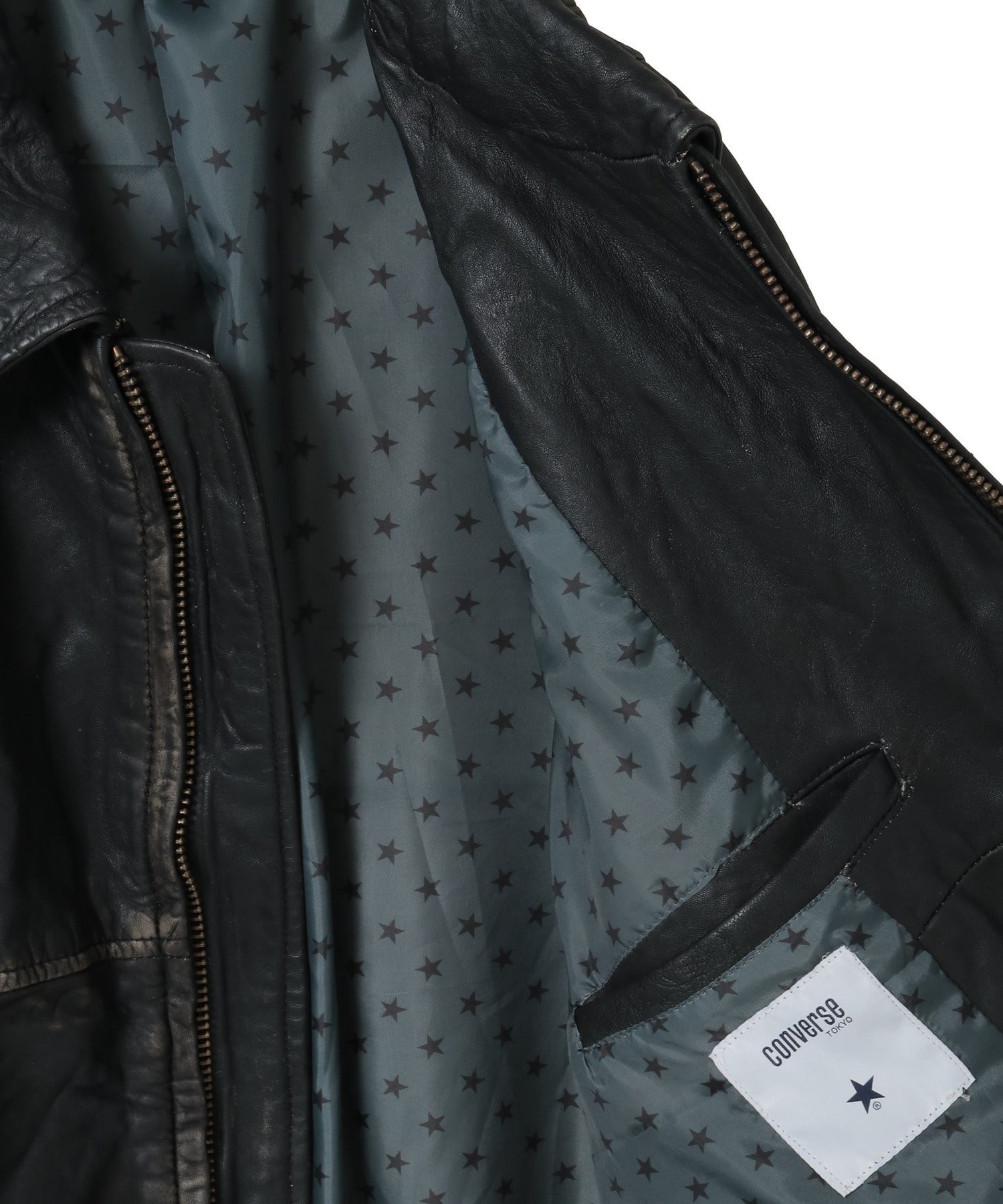 CONVERSE TOKYO｜VINTAGE-LIKE SHEEP LEATHER ZIP BLOUSON | Rakuten