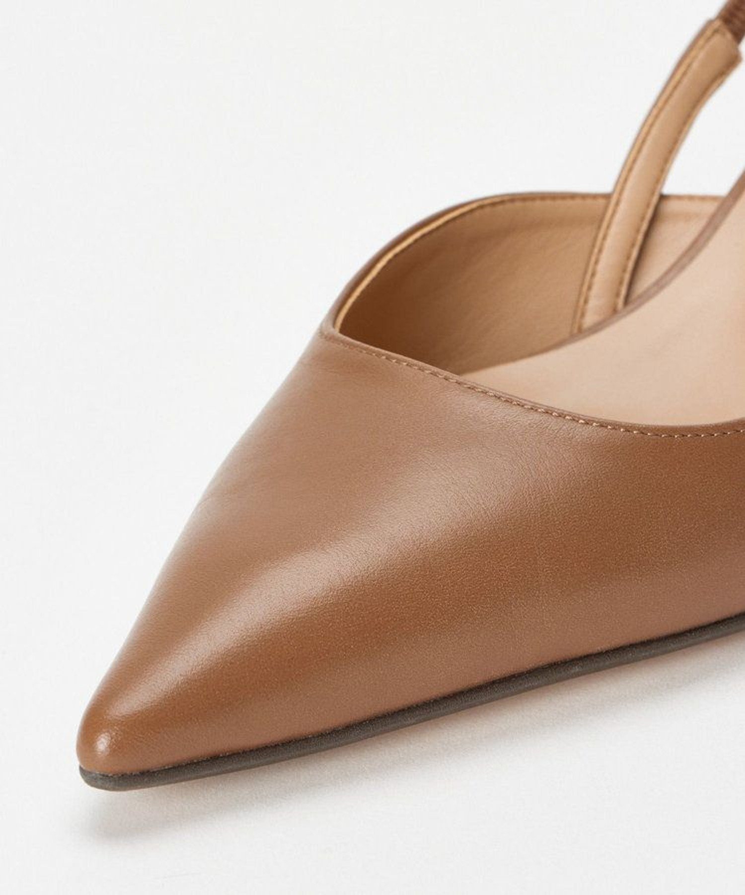 allureville｜◇ ポインテッドスリングバックストラップパンプス