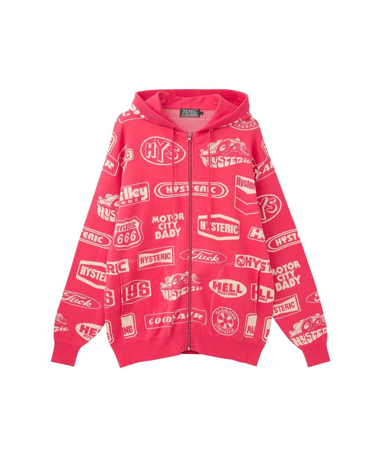 HYSTERIC GLAMOUR｜CLASSIC HYS柄 パーカー | Rakuten Fashion(楽天