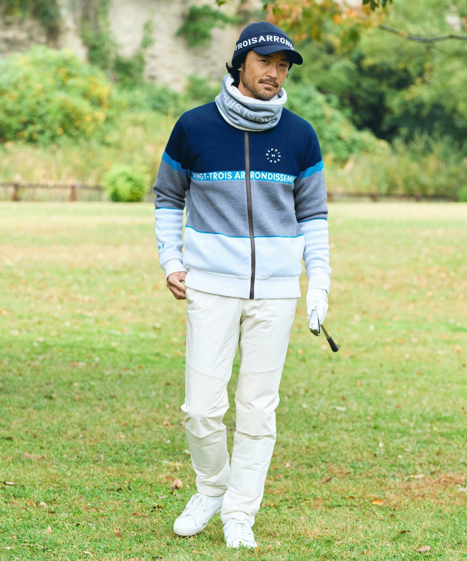 23区GOLF｜【MEN】リバーシブルニットブルゾン | Rakuten Fashion(楽天