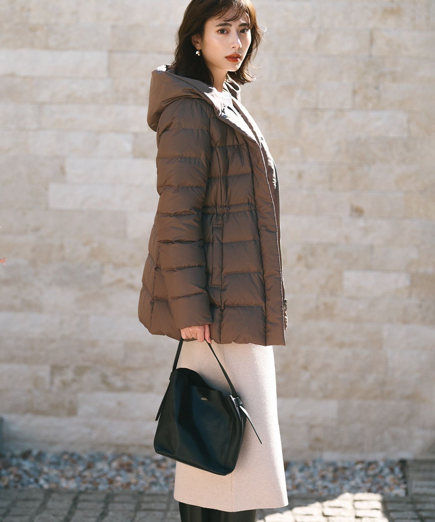 23区｜【VERY掲載/新色追加】シレータフタ ミドル丈 ダウンコート