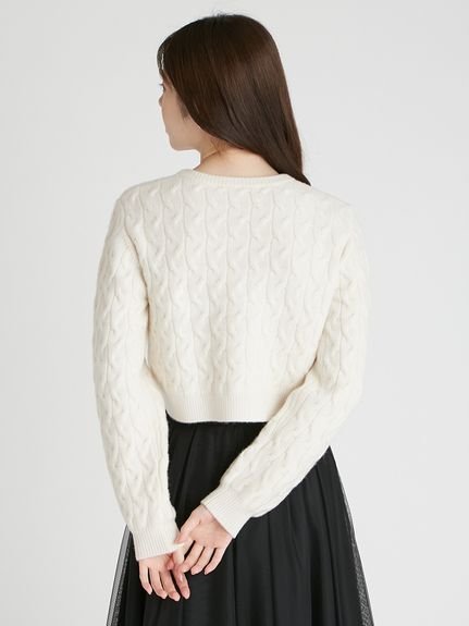 CELFORD｜リボンモチーフケーブルニットプルオーバー | Rakuten