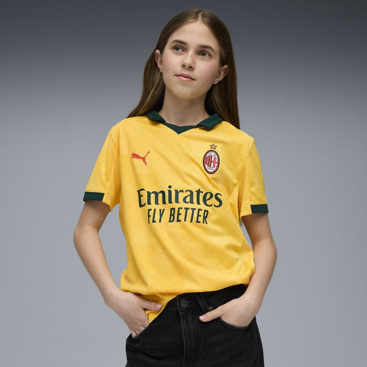PUMA｜キッズ 2025-26 ACミラン サード レプリカ 半袖 ユニフォーム