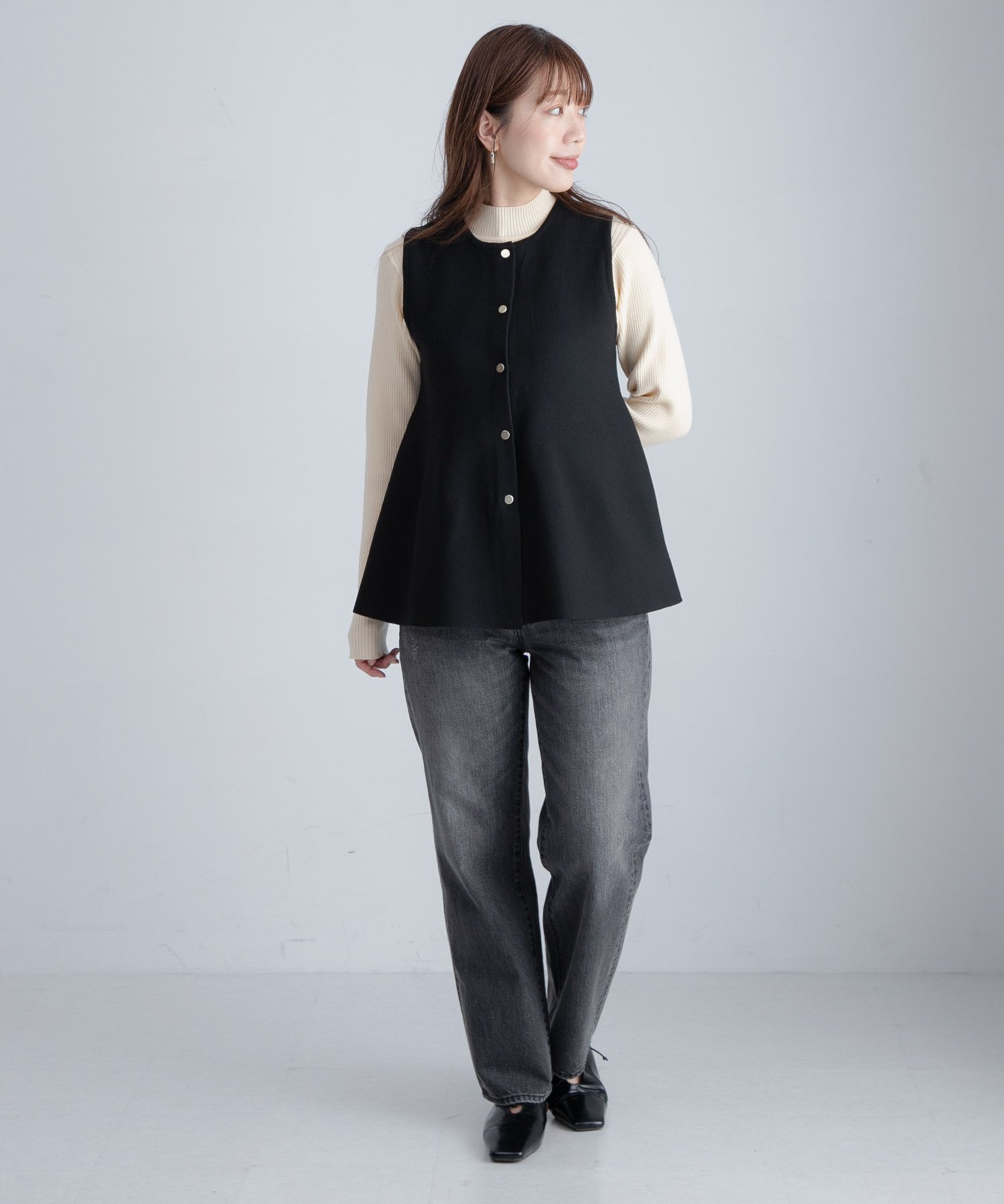 Sonny Label｜『WEB限定』2WAYペプラムニットベスト | Rakuten Fashion