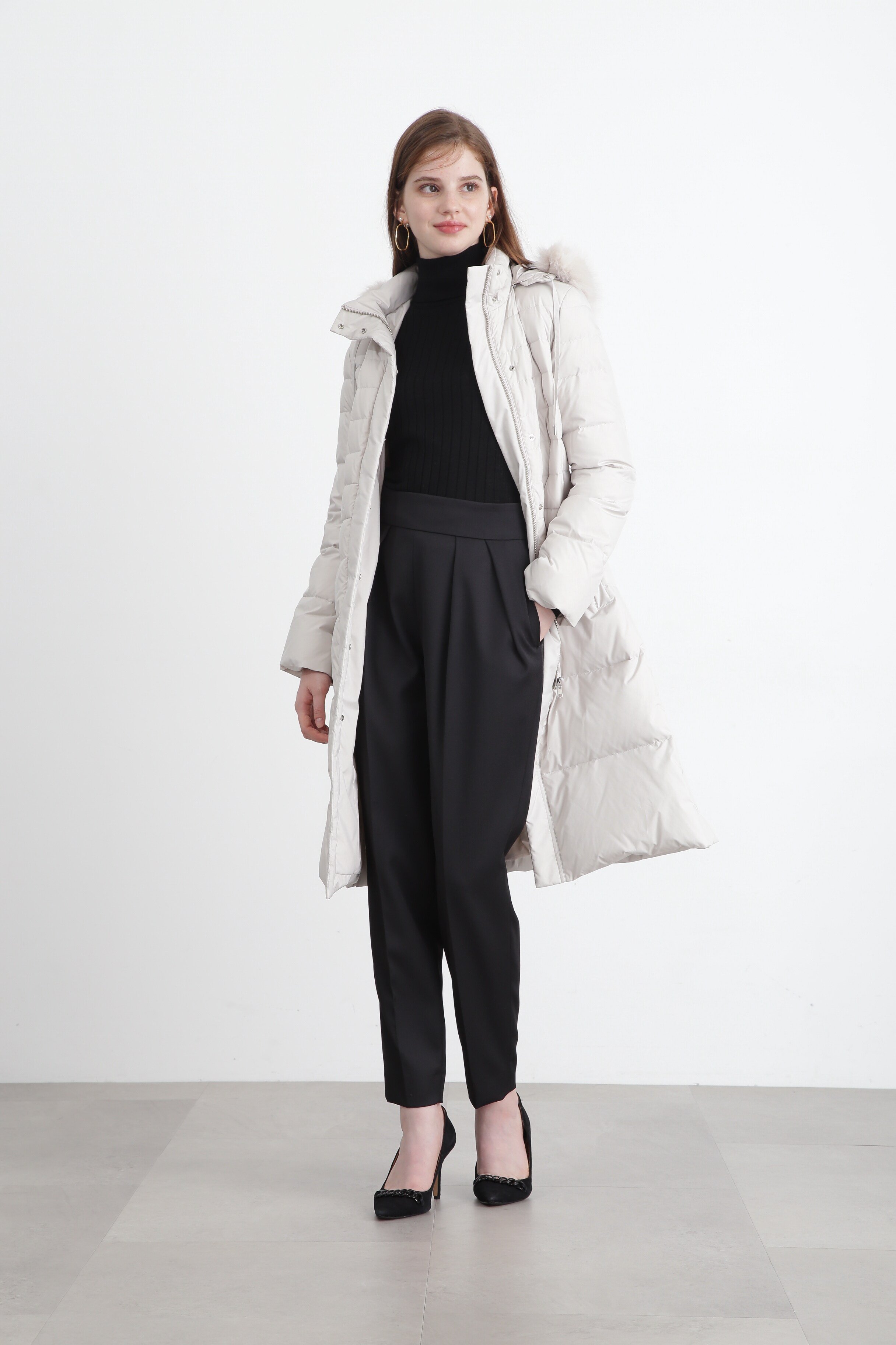 PINKY&DIANNE｜タフタロングダウンコート | Rakuten Fashion(楽天